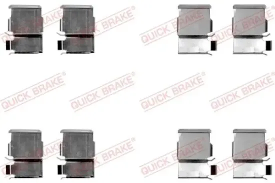 Zubehörsatz, Scheibenbremsbelag Hinterachse QUICK BRAKE 109-1033 Bild Zubehörsatz, Scheibenbremsbelag Hinterachse QUICK BRAKE 109-1033