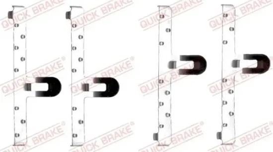 Zubehörsatz, Scheibenbremsbelag QUICK BRAKE 109-1048 Bild Zubehörsatz, Scheibenbremsbelag QUICK BRAKE 109-1048