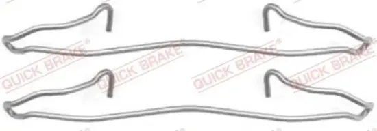 Zubehörsatz, Scheibenbremsbelag QUICK BRAKE 109-1057 Bild Zubehörsatz, Scheibenbremsbelag QUICK BRAKE 109-1057