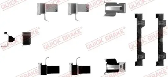 Zubehörsatz, Scheibenbremsbelag QUICK BRAKE 109-1058 Bild Zubehörsatz, Scheibenbremsbelag QUICK BRAKE 109-1058