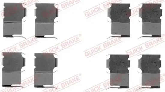 Zubehörsatz, Scheibenbremsbelag QUICK BRAKE 109-1063 Bild Zubehörsatz, Scheibenbremsbelag QUICK BRAKE 109-1063