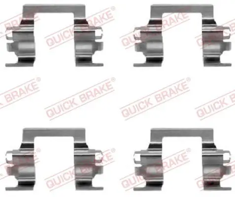 Zubehörsatz, Scheibenbremsbelag QUICK BRAKE 109-1117 Bild Zubehörsatz, Scheibenbremsbelag QUICK BRAKE 109-1117