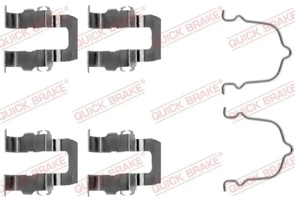 Zubehörsatz, Scheibenbremsbelag Hinterachse QUICK BRAKE 109-1119