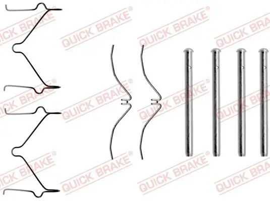 Zubehörsatz, Scheibenbremsbelag QUICK BRAKE 109-1124