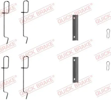 Zubehörsatz, Scheibenbremsbelag QUICK BRAKE 109-1125 Bild Zubehörsatz, Scheibenbremsbelag QUICK BRAKE 109-1125