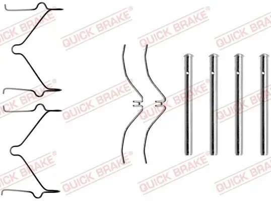 Zubehörsatz, Scheibenbremsbelag QUICK BRAKE 109-1126 Bild Zubehörsatz, Scheibenbremsbelag QUICK BRAKE 109-1126