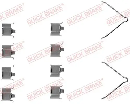 Zubehörsatz, Scheibenbremsbelag QUICK BRAKE 109-1166