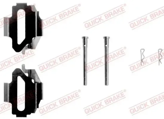 Zubehörsatz, Scheibenbremsbelag QUICK BRAKE 109-1168 Bild Zubehörsatz, Scheibenbremsbelag QUICK BRAKE 109-1168