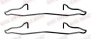 Zubehörsatz, Scheibenbremsbelag Vorderachse QUICK BRAKE 109-1186