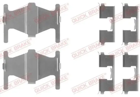 Zubehörsatz, Scheibenbremsbelag QUICK BRAKE 109-1204 Bild Zubehörsatz, Scheibenbremsbelag QUICK BRAKE 109-1204