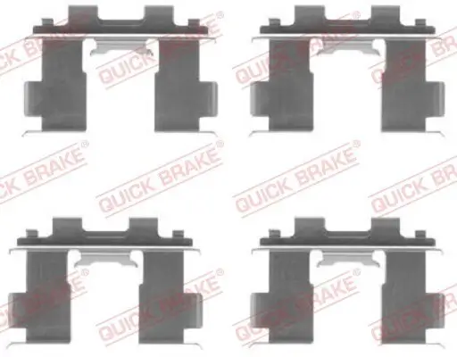 Zubehörsatz, Scheibenbremsbelag QUICK BRAKE 109-1205