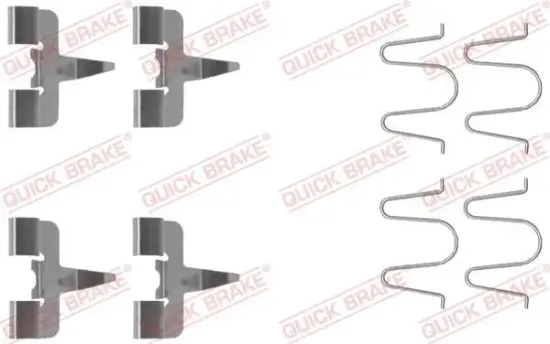 Zubehörsatz, Scheibenbremsbelag QUICK BRAKE 109-1207 Bild Zubehörsatz, Scheibenbremsbelag QUICK BRAKE 109-1207