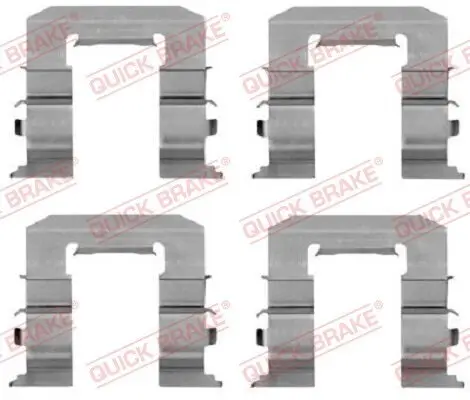 Zubehörsatz, Scheibenbremsbelag QUICK BRAKE 109-1212 Bild Zubehörsatz, Scheibenbremsbelag QUICK BRAKE 109-1212