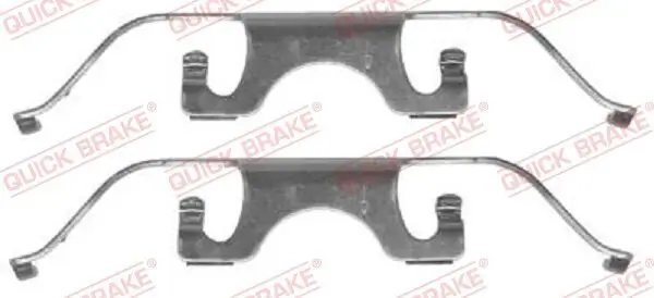 Zubehörsatz, Scheibenbremsbelag QUICK BRAKE 109-1224