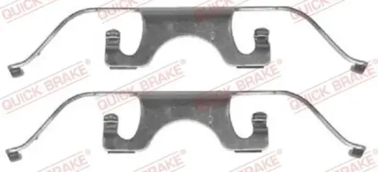 Zubehörsatz, Scheibenbremsbelag QUICK BRAKE 109-1224 Bild Zubehörsatz, Scheibenbremsbelag QUICK BRAKE 109-1224