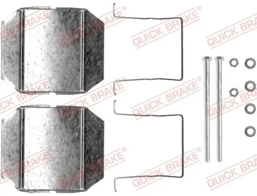 Zubehörsatz, Scheibenbremsbelag QUICK BRAKE 109-1237 Bild Zubehörsatz, Scheibenbremsbelag QUICK BRAKE 109-1237