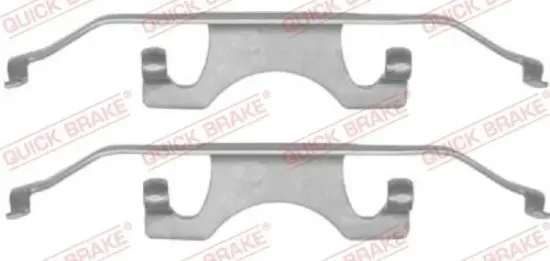 Zubehörsatz, Scheibenbremsbelag QUICK BRAKE 109-1241 Bild Zubehörsatz, Scheibenbremsbelag QUICK BRAKE 109-1241