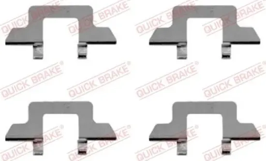 Zubehörsatz, Scheibenbremsbelag QUICK BRAKE 109-1242 Bild Zubehörsatz, Scheibenbremsbelag QUICK BRAKE 109-1242