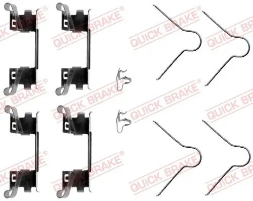 Zubehörsatz, Scheibenbremsbelag Vorderachse QUICK BRAKE 109-1254