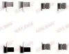 Zubehörsatz, Scheibenbremsbelag Hinterachse QUICK BRAKE 109-1262