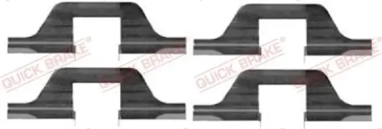 Zubehörsatz, Scheibenbremsbelag QUICK BRAKE 109-1263 Bild Zubehörsatz, Scheibenbremsbelag QUICK BRAKE 109-1263