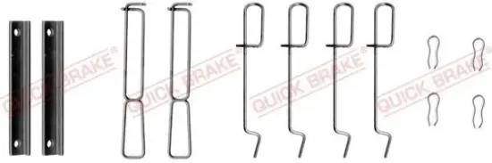 Zubehörsatz, Scheibenbremsbelag QUICK BRAKE 109-1265 Bild Zubehörsatz, Scheibenbremsbelag QUICK BRAKE 109-1265