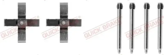 Zubehörsatz, Scheibenbremsbelag QUICK BRAKE 109-1266 Bild Zubehörsatz, Scheibenbremsbelag QUICK BRAKE 109-1266