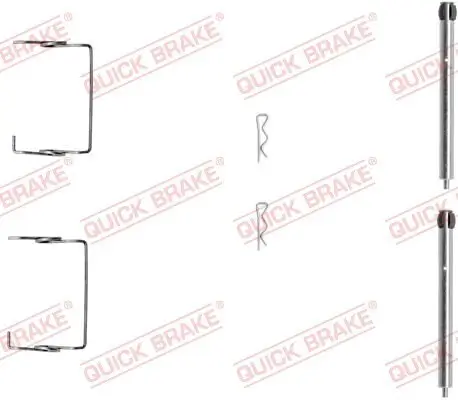 Zubehörsatz, Scheibenbremsbelag QUICK BRAKE 109-1267 Bild Zubehörsatz, Scheibenbremsbelag QUICK BRAKE 109-1267