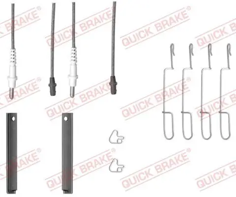 Zubehörsatz, Scheibenbremsbelag QUICK BRAKE 109-1280X Bild Zubehörsatz, Scheibenbremsbelag QUICK BRAKE 109-1280X