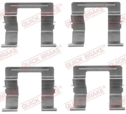 Zubehörsatz, Scheibenbremsbelag QUICK BRAKE 109-1605 Bild Zubehörsatz, Scheibenbremsbelag QUICK BRAKE 109-1605