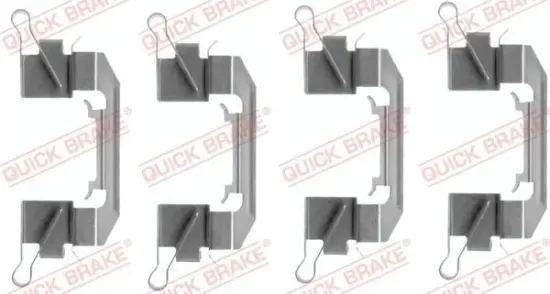 Zubehörsatz, Scheibenbremsbelag QUICK BRAKE 109-1626 Bild Zubehörsatz, Scheibenbremsbelag QUICK BRAKE 109-1626