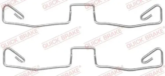 Zubehörsatz, Scheibenbremsbelag QUICK BRAKE 109-1633 Bild Zubehörsatz, Scheibenbremsbelag QUICK BRAKE 109-1633