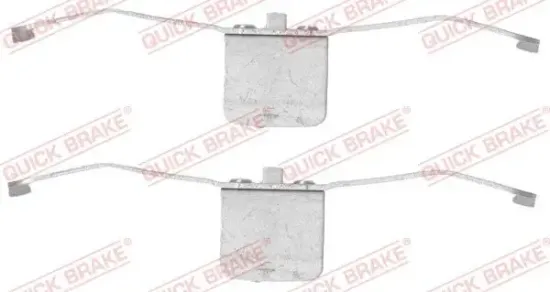 Zubehörsatz, Scheibenbremsbelag QUICK BRAKE 109-1639 Bild Zubehörsatz, Scheibenbremsbelag QUICK BRAKE 109-1639