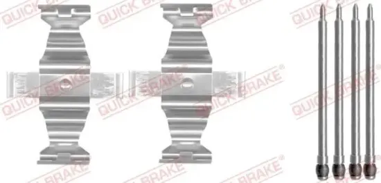 Zubehörsatz, Scheibenbremsbelag QUICK BRAKE 109-1643 Bild Zubehörsatz, Scheibenbremsbelag QUICK BRAKE 109-1643