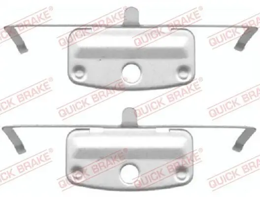 Zubehörsatz, Scheibenbremsbelag QUICK BRAKE 109-1644 Bild Zubehörsatz, Scheibenbremsbelag QUICK BRAKE 109-1644