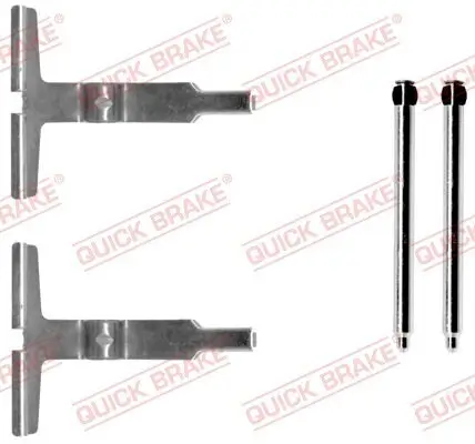 Zubehörsatz, Scheibenbremsbelag QUICK BRAKE 109-1661 Bild Zubehörsatz, Scheibenbremsbelag QUICK BRAKE 109-1661