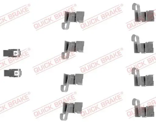 Zubehörsatz, Scheibenbremsbelag QUICK BRAKE 109-1671 Bild Zubehörsatz, Scheibenbremsbelag QUICK BRAKE 109-1671