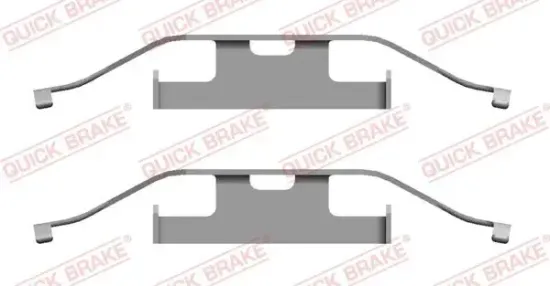 Zubehörsatz, Scheibenbremsbelag QUICK BRAKE 109-1682 Bild Zubehörsatz, Scheibenbremsbelag QUICK BRAKE 109-1682