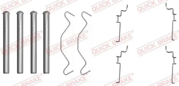 Zubehörsatz, Scheibenbremsbelag QUICK BRAKE 109-1683