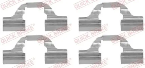 Zubehörsatz, Scheibenbremsbelag QUICK BRAKE 109-1684 Bild Zubehörsatz, Scheibenbremsbelag QUICK BRAKE 109-1684