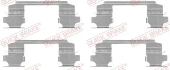 Zubehörsatz, Scheibenbremsbelag QUICK BRAKE 109-1686 Bild Zubehörsatz, Scheibenbremsbelag QUICK BRAKE 109-1686