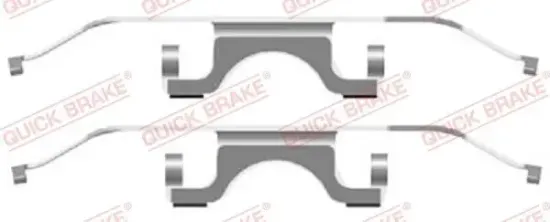 Zubehörsatz, Scheibenbremsbelag QUICK BRAKE 109-1702 Bild Zubehörsatz, Scheibenbremsbelag QUICK BRAKE 109-1702