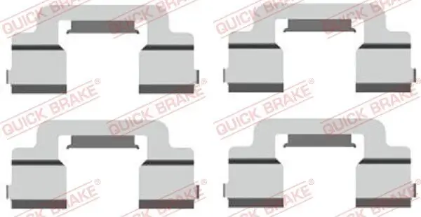 Zubehörsatz, Scheibenbremsbelag QUICK BRAKE 109-1703