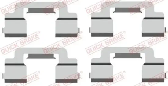 Zubehörsatz, Scheibenbremsbelag QUICK BRAKE 109-1703 Bild Zubehörsatz, Scheibenbremsbelag QUICK BRAKE 109-1703