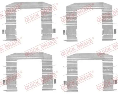 Zubehörsatz, Scheibenbremsbelag QUICK BRAKE 109-1708