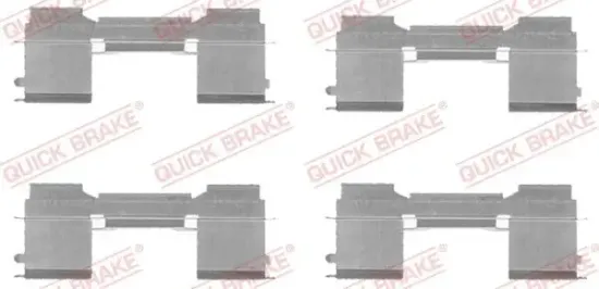 Zubehörsatz, Scheibenbremsbelag QUICK BRAKE 109-1729 Bild Zubehörsatz, Scheibenbremsbelag QUICK BRAKE 109-1729