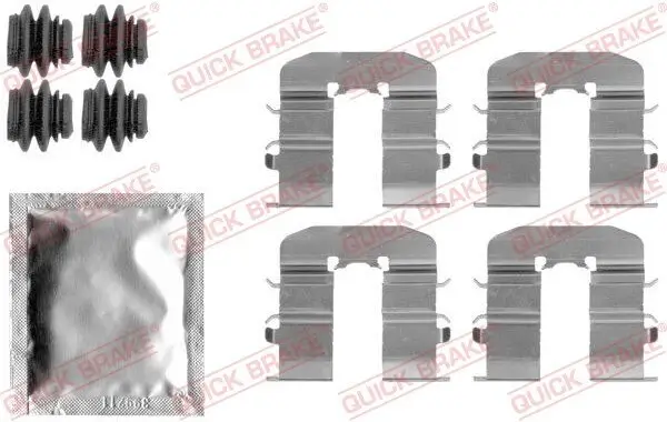 Zubehörsatz, Scheibenbremsbelag QUICK BRAKE 109-1814