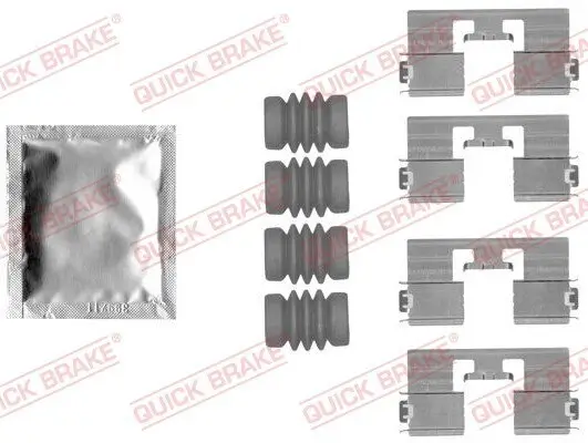 Zubehörsatz, Scheibenbremsbelag QUICK BRAKE 109-1818 Bild Zubehörsatz, Scheibenbremsbelag QUICK BRAKE 109-1818