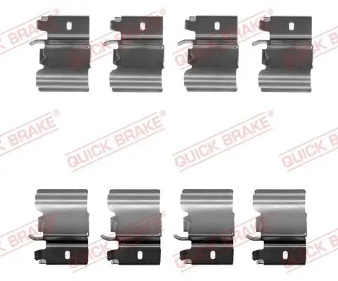 Zubehörsatz, Scheibenbremsbelag Hinterachse QUICK BRAKE 109-1823