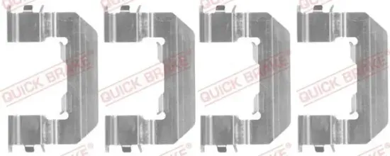 Zubehörsatz, Scheibenbremsbelag Vorderachse QUICK BRAKE 109-1824 Bild Zubehörsatz, Scheibenbremsbelag Vorderachse QUICK BRAKE 109-1824